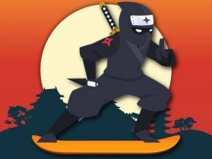 Lava And Ninja Skateboard Online Game