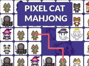 Pixel Cat Mahjong: Cute Puzzle Game
