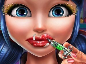Dotted Girl Lips Injections Makeover Game