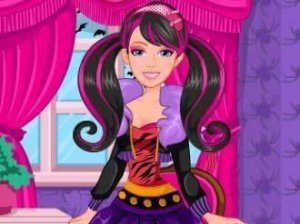 Barbie Monster High Halloween Dress Up Game