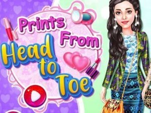 Prints From Head To Toe Dress Up Game