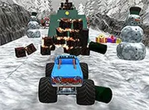 Christmas Monster Truck Racing Game