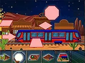 Shapes Jigsaw Trains Puzzle Game