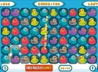 Rubber Duckie Match 3 Puzzle Game Online - Puzzle Game
