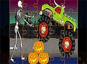 Halloween Truck Jigsaw Puzzle Game
